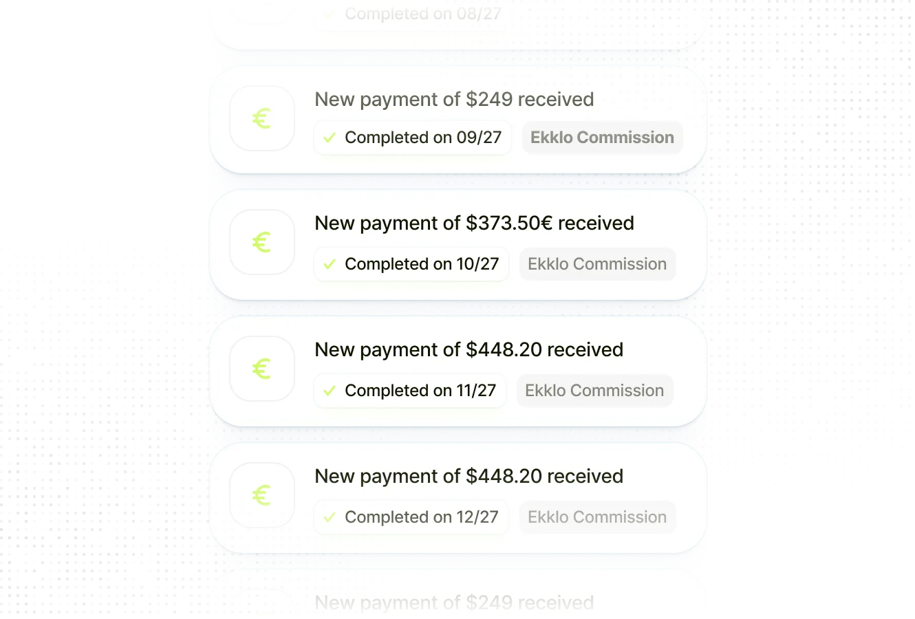 Ekklo fitness coaching software dashboard