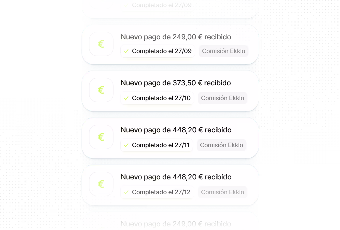 Comisiones de embajador recibidas por las suscripciones recomendadas