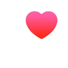 Gradient pink to red heart icon centered on a white background.