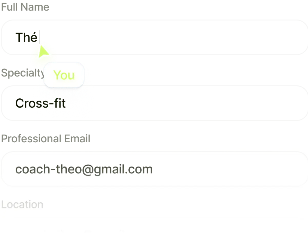 Ekklo account creation form being filled in